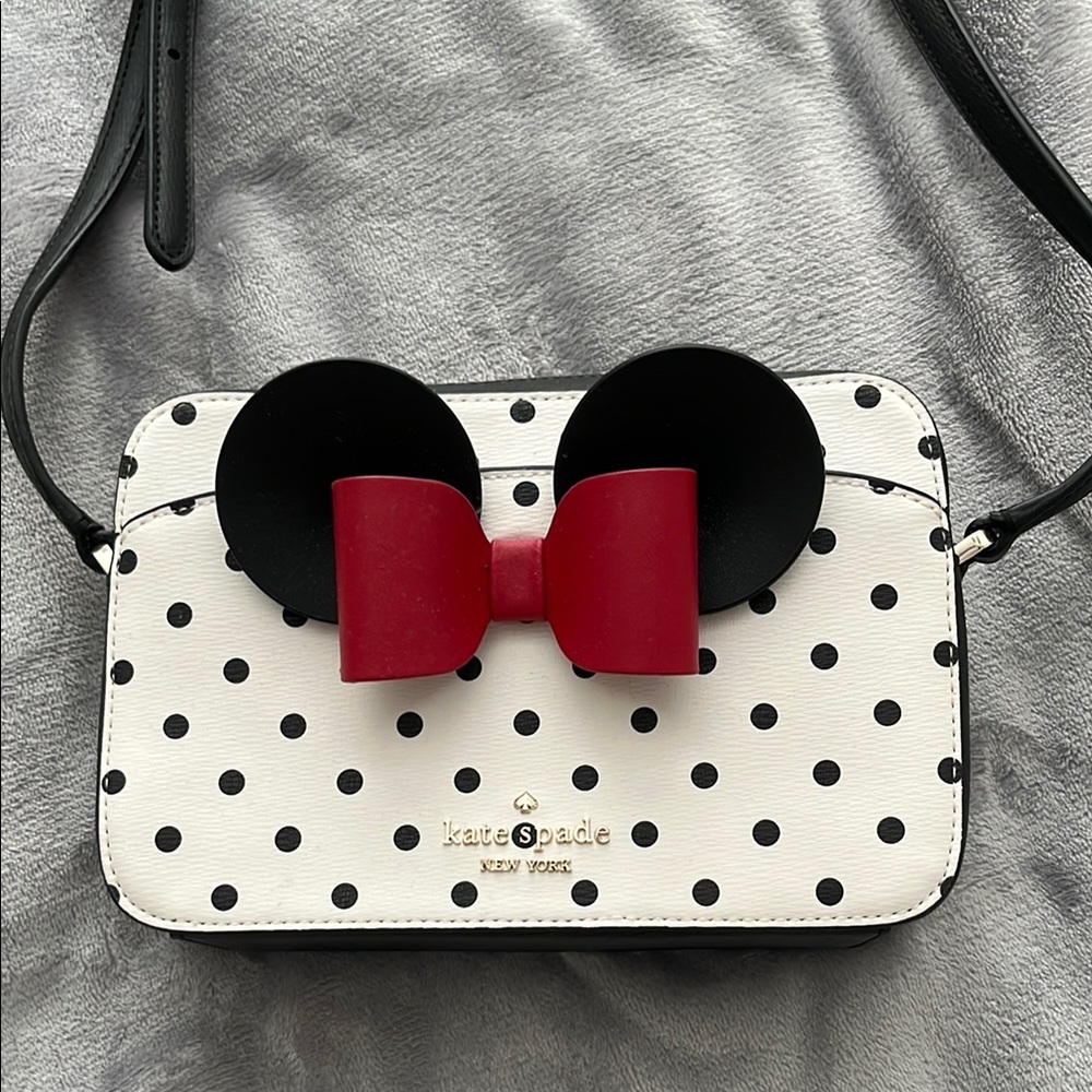 Kate Spade Polka Dot Minnie Mouse Crossbody Bag - Black and Red